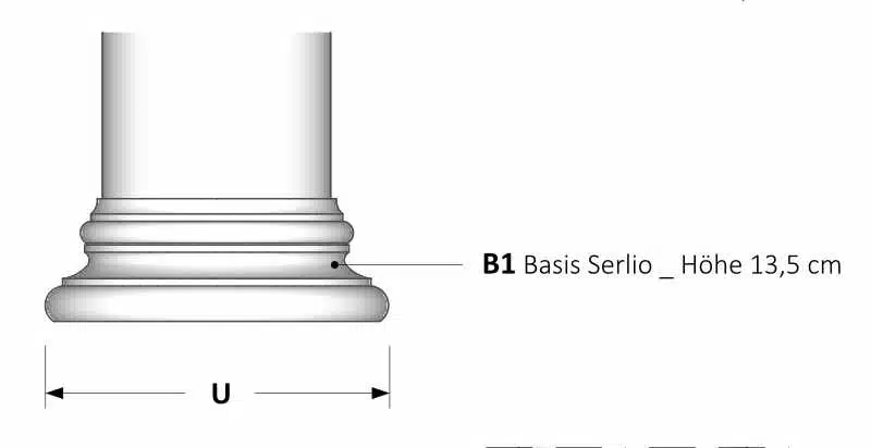 Niessen _ B1 Basis Serlio + B2 Basis Serlio mit Ring_B1_Zeichnung